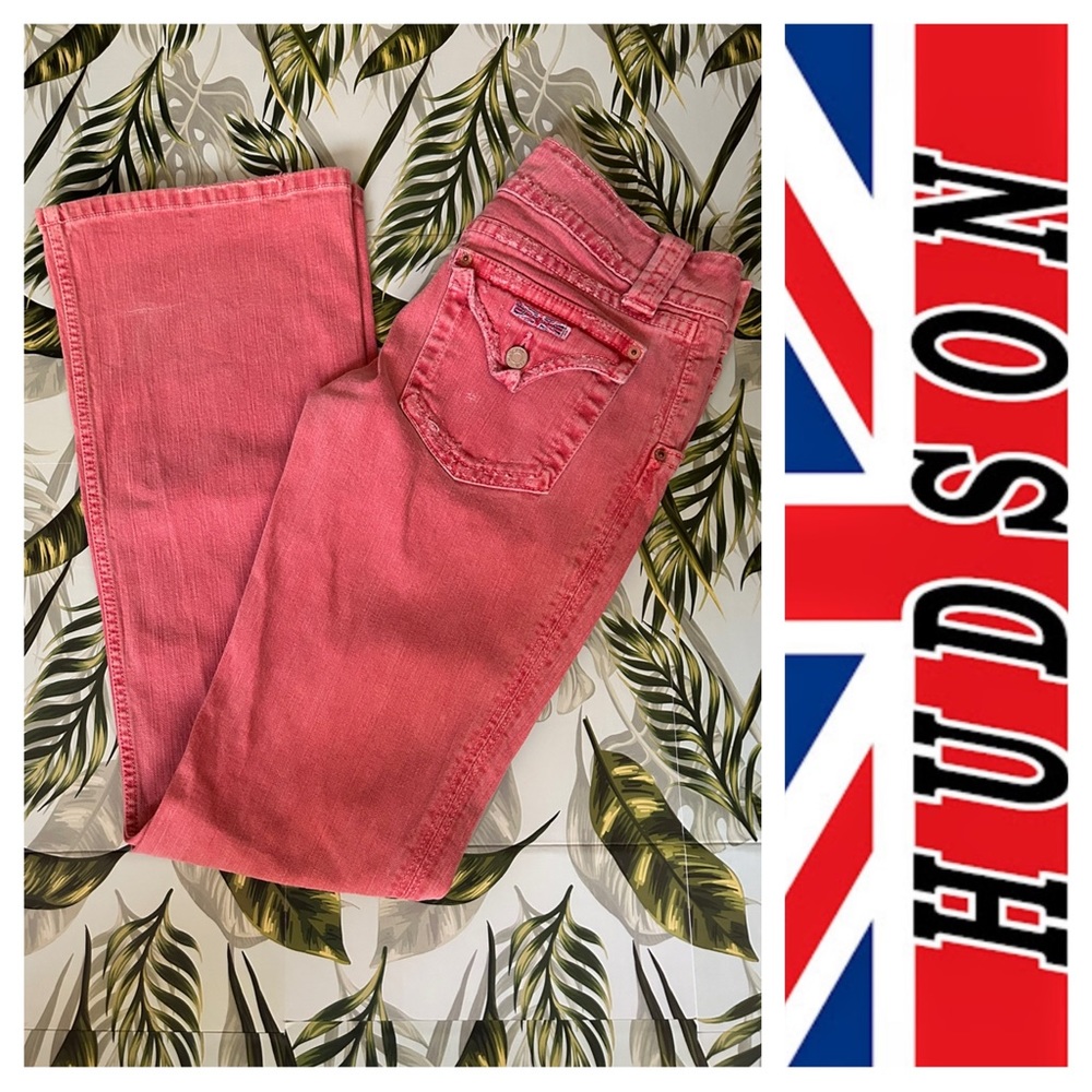Faded Red Hudson Jeans